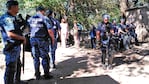 Los uniformados rodearon la casa de la madre atrincherada. 