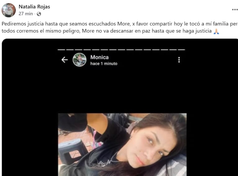 Los vecinos de Merlo marcharon para pedir justicia por Morena.