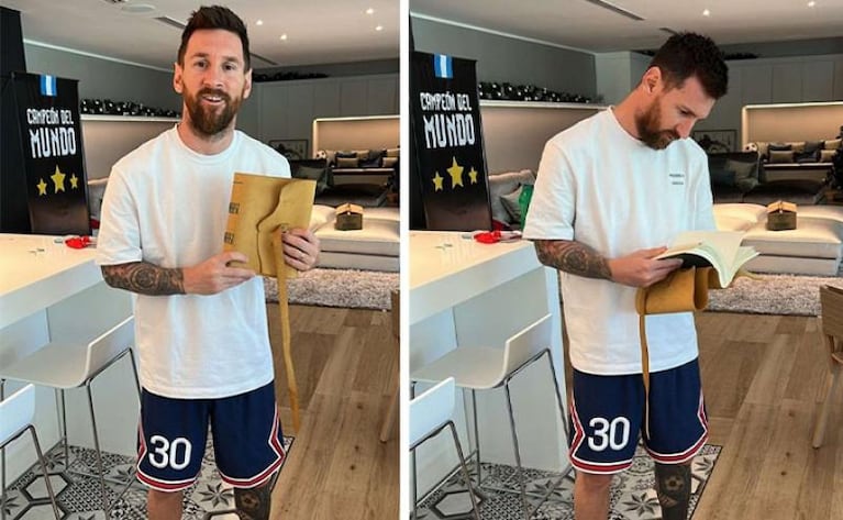Los vecinos de Messi le hicieron un regalo especial antes de su regreso a París