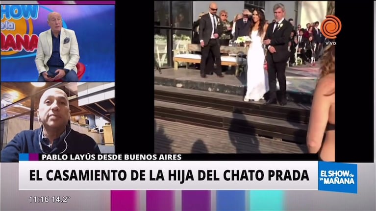 Los videos del casamiento de la hija del Chato Prada