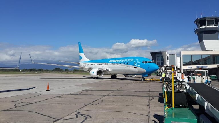 Los vuelos de Aerolíneas, paralizados.