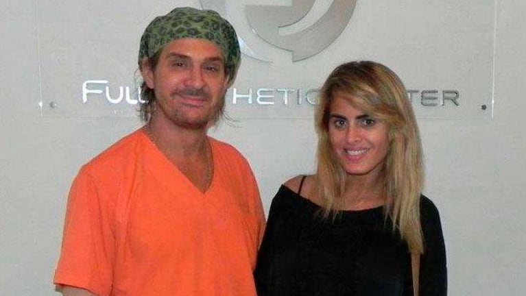 Lotocki y Silvina Luna meses después de la operación. 