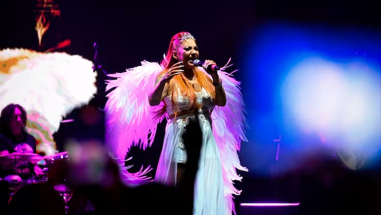Lourdes Bandana durante su show en el Gran Rex.