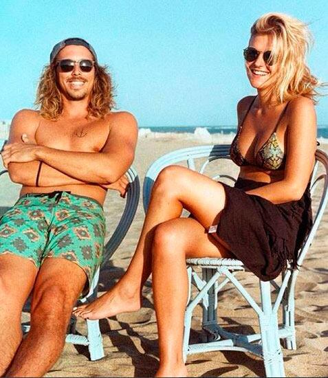 Lucas Corrado y su novia Sofía.