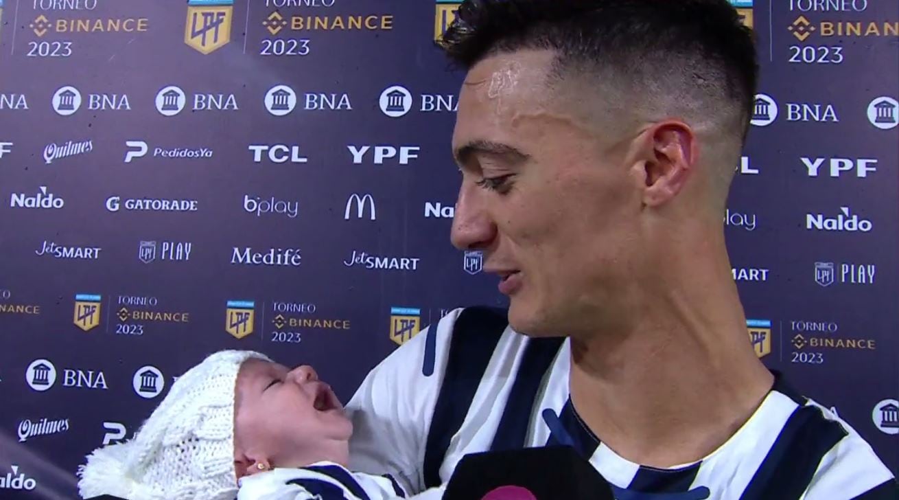 Lucas Suárez tuvo un 2022 muy difícil pero volvió y ahora está disfrutando del buen presente de Talleres. Foto y video: TNT Sports