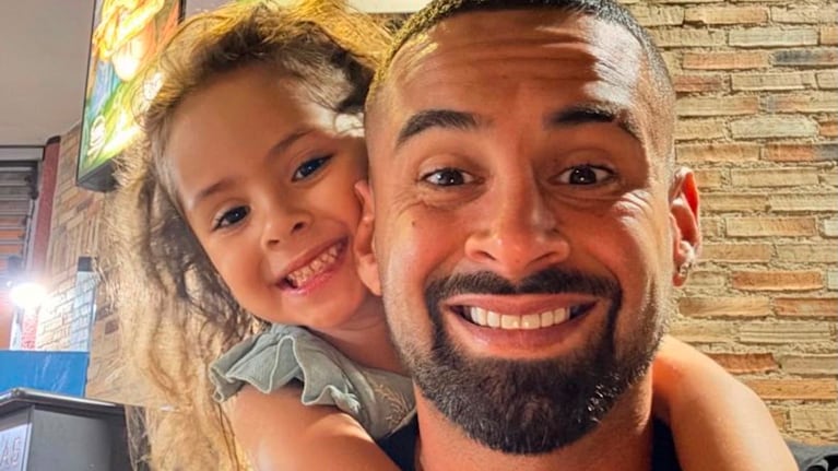 Lucas Trejo junto a su hija que este jueves cumpliría 6 años.