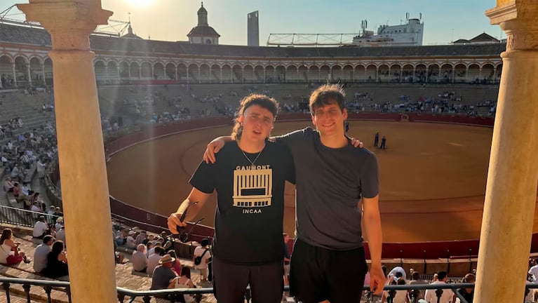 Lucas Vignale junto a Gaspi. Foto: Instagram / Lucas Vignale.