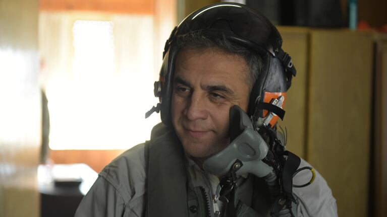 Luchi Ybañez disfrutó de viajar a bordo de la nave más representativa de Córdoba. Foto: Lucio Casalla/El Doce.