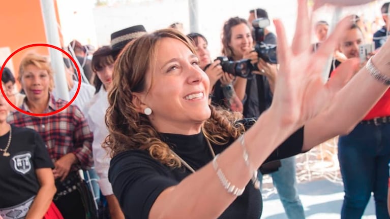 Luciana Castro el día de la inauguración del polideportivo.