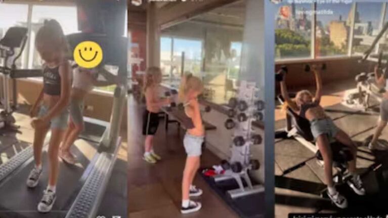 Luciana Salazar compartió fotos de su hija Matilda en el gimnasio. (Foto: Instagram/ @salazarluli) 