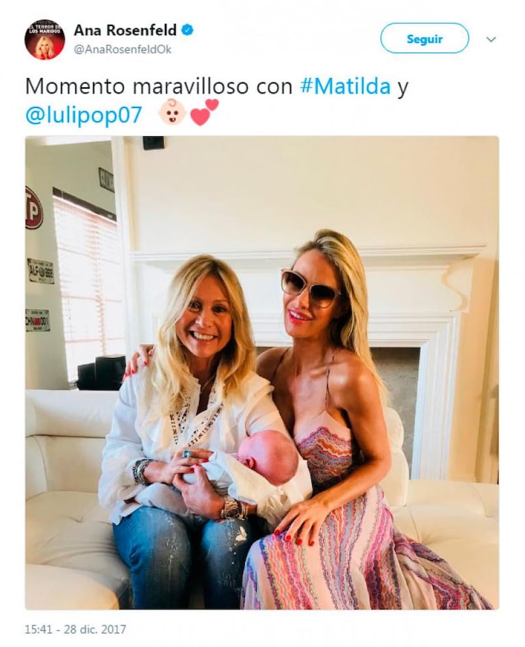 Luciana Salazar se mostró por primera vez con su hija Matilda