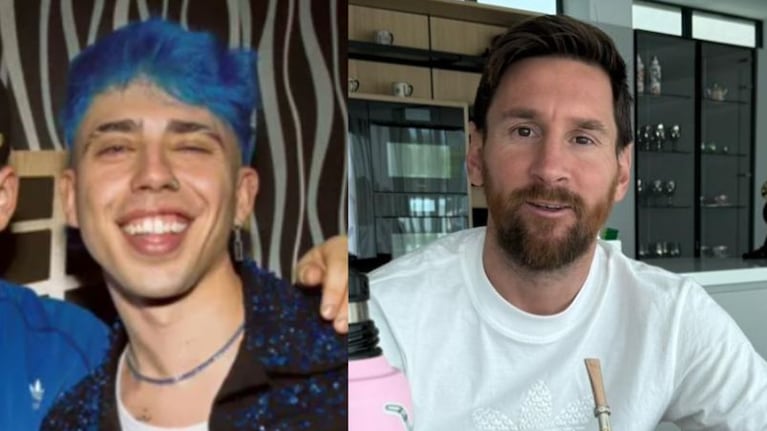 Luck Ra cumplió un sueño y conoció a Messi.