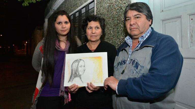 Luis Acosta junto a su ex mujer y su hija Maru.