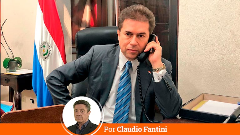 Luis Castiglioni, el ministro paraguayo que propone un muro en la frontera con Argentina.