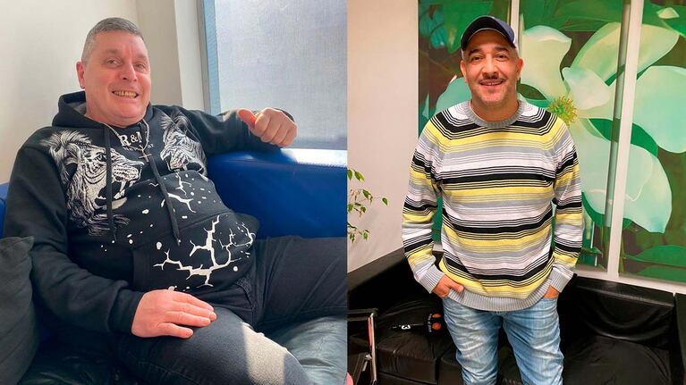 Luis Cima y César Grande, dos históricos locutores del cuarteto.