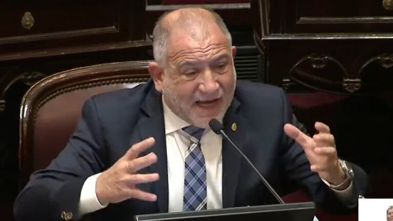 Luis Juez estalló en el Senado tras la abstención de senadores oficialistas.