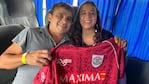 Luis Oste y su hija Paloma viajaron a la final de la Copa Argentina.