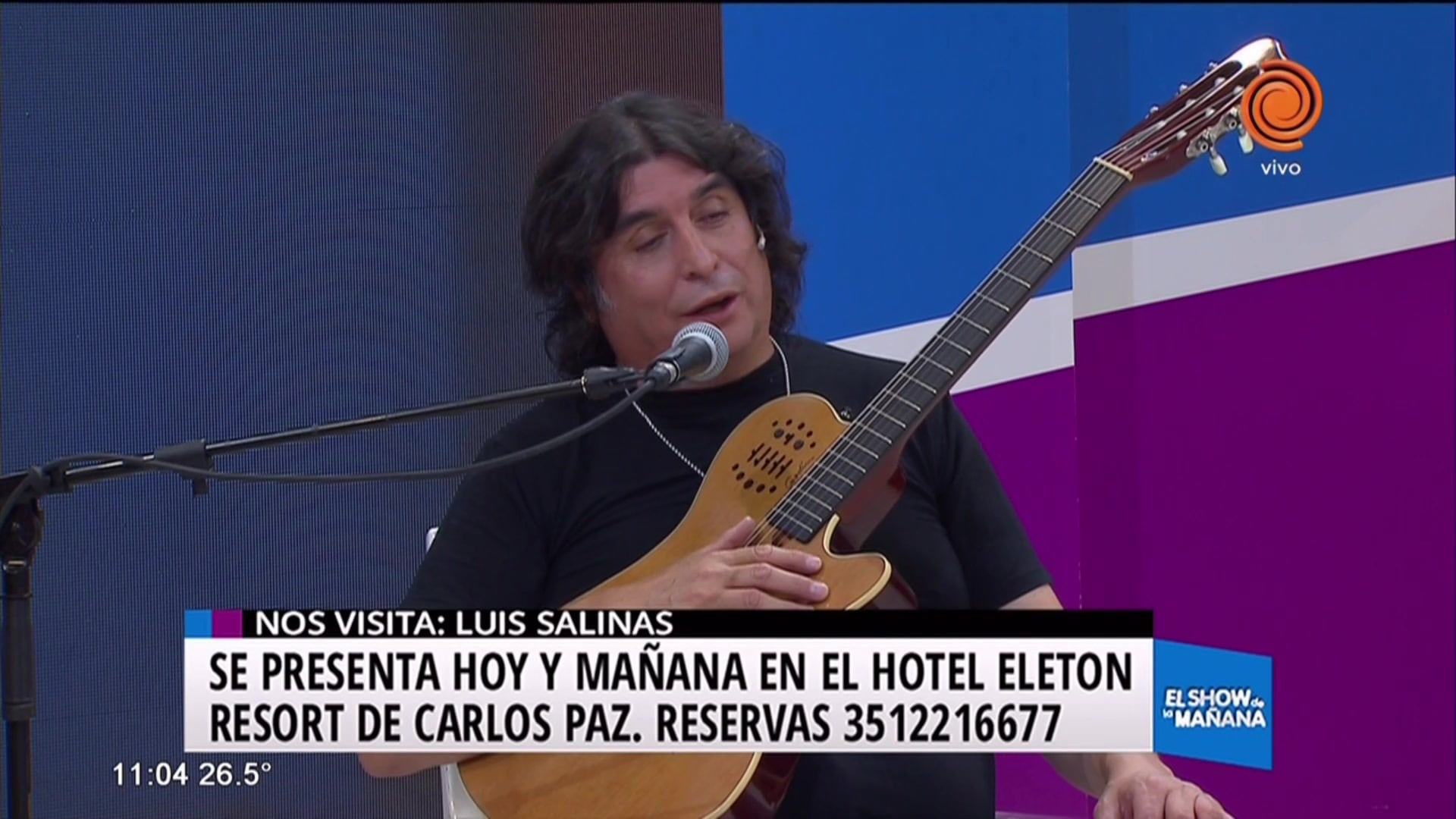 Luis Salinas adelantó su show en el Eleton