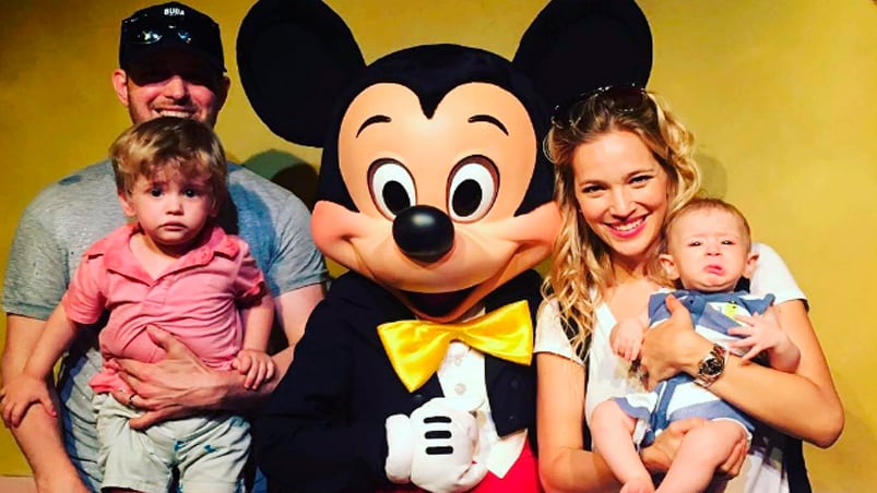 Luisana Lopilato y su familia.