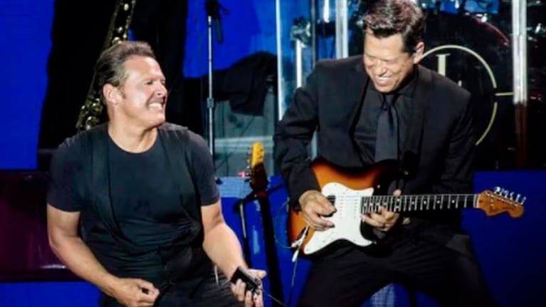 Luismi y Cibrian en pleno show.