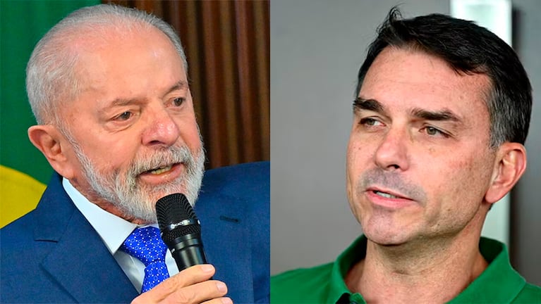 Lula da Silva y Flávio Bolsonaro, los principales candidatos para las elecciones en Brasil.
