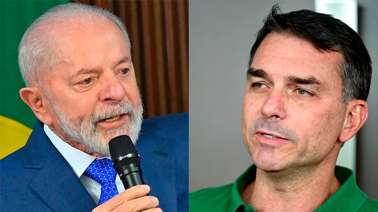 Lula da Silva y Flávio Bolsonaro, los principales candidatos para las elecciones en Brasil.