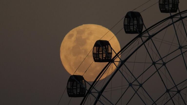 Luna de fresa en Córdoba. Imagen: Lucio Casalla/El Doce.