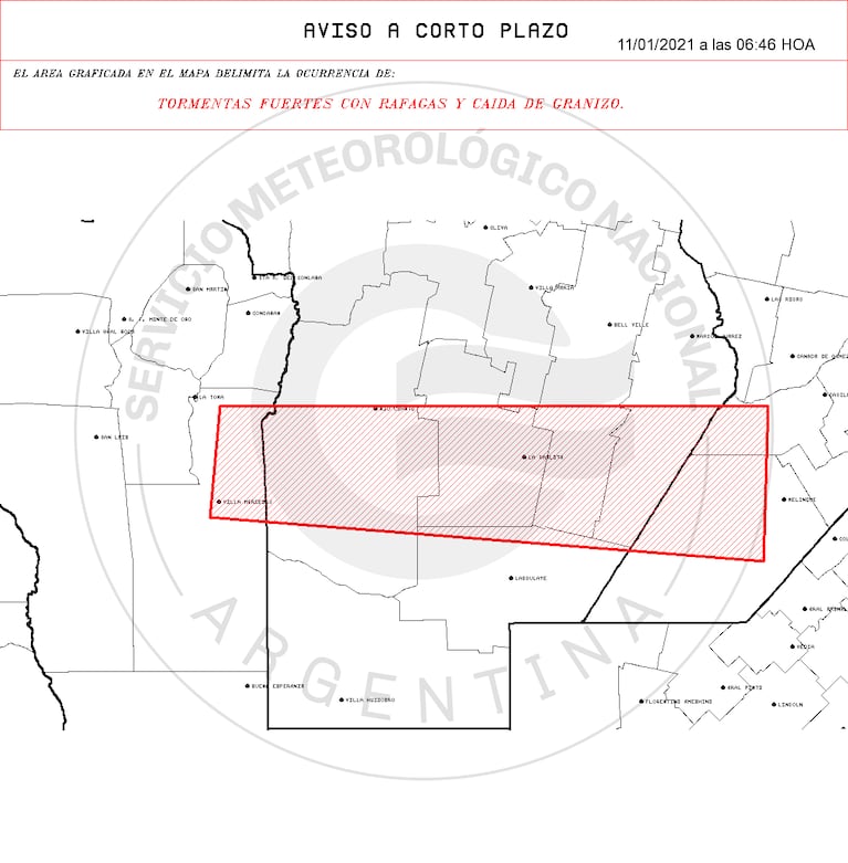 Lunes con tormentas en Córdoba