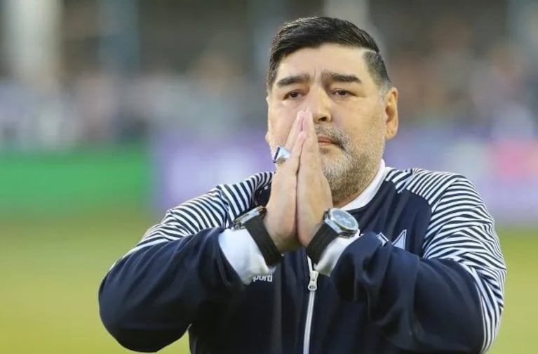 Luque mostró una foto desconocida de Maradona.