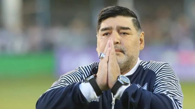 Luque mostró una foto desconocida de Maradona.