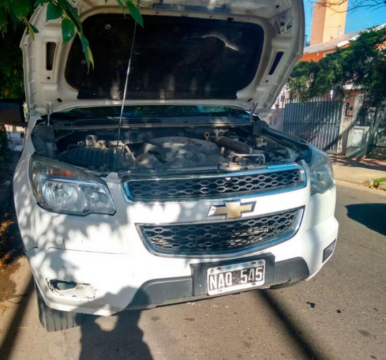 Lusa se despegó del empleado que dormía la siesta en la camioneta 