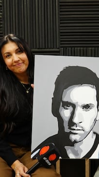 Luz Paisio mostró su cuadro de Lionel Messi y reveló cómo descubrió su talento para la pintura