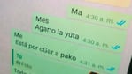 "Ma, me agarró la yuta. Me está por cagar a palo": el mensaje de WhatsApp que alcanzó a mandar el adolescente, una prueba clave.