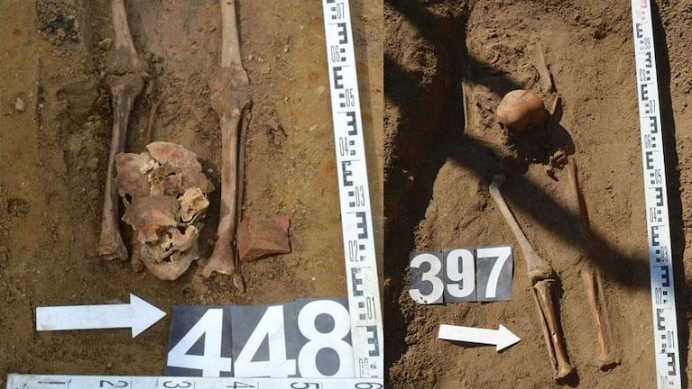 Macabro hallazgo de una tumba con 450 "vampiros" decapitados