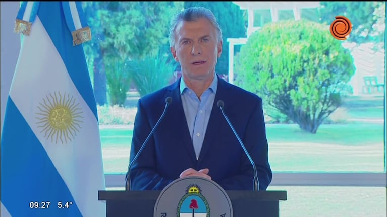 Macri anunció un paquete de medidas anticrisis