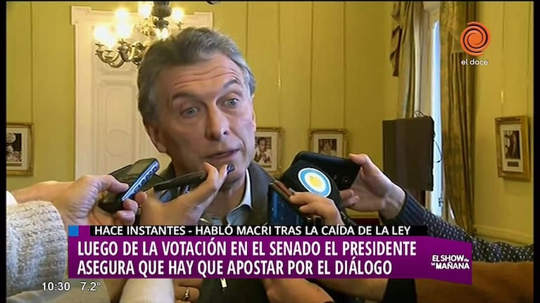 Macri aseguró que el debate "va a confinuar"