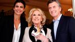 Macri celebró su cumpleaños con Mirtha Legrand.