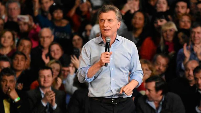 Macri, en su paso por Córdoba antes de las legislativas 2017.