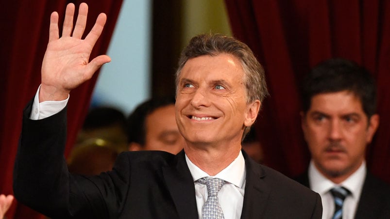 Macri, en su primer discurso ante la Asamblea Legislativa en 2016.