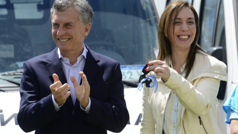 Macri encabezó un acto junto a Vidal tras volver de Roma. 