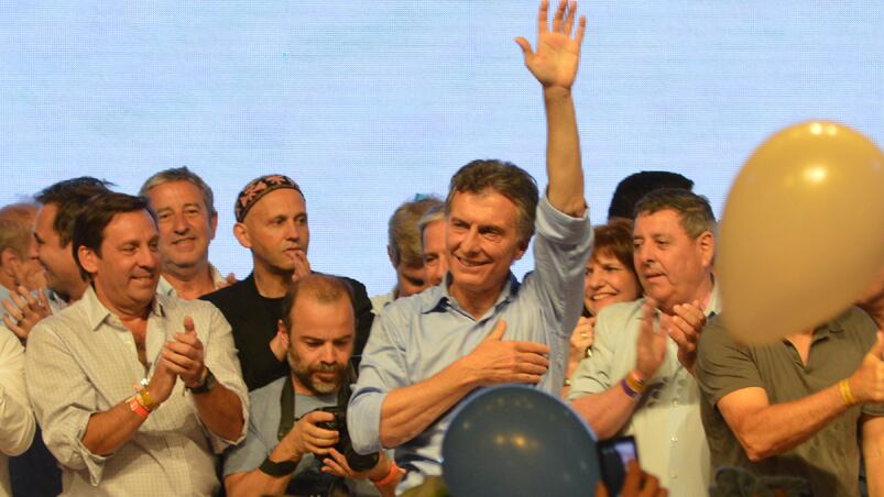 Macri festejo junto a su familia. Foto: Lucio Casalla / El Doce.tv.