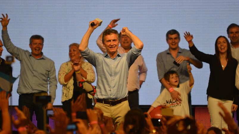 Macri festejo junto a su familia. Foto: Lucio Casalla / El Doce.tv.