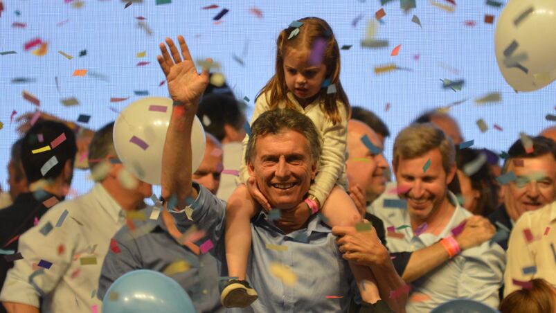 Macri festejo junto a su familia. Foto: Lucio Casalla / El Doce.tv.