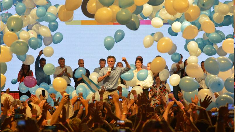 Macri festejo junto a su familia. Foto: Lucio Casalla / El Doce.tv.