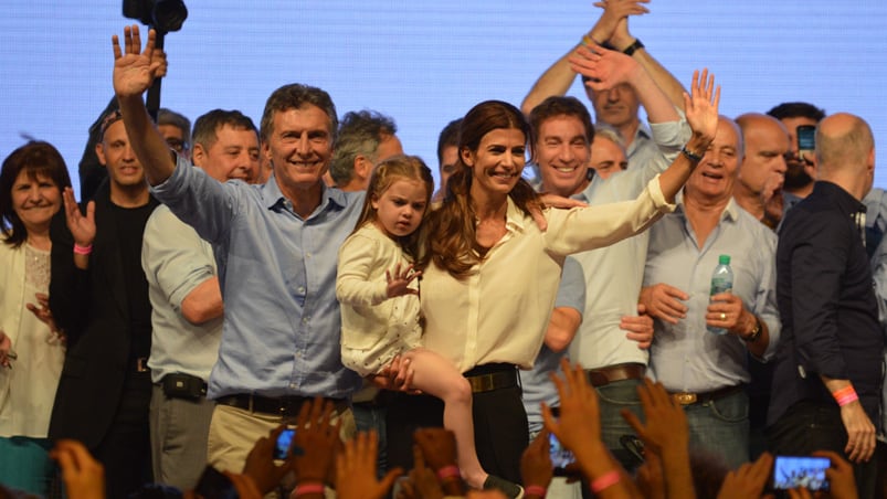 Macri festejo junto a su familia. Foto: Lucio Casalla / El Doce.tv.