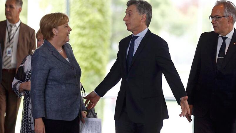 Macri firmó convenios bilaterales con Merkel.