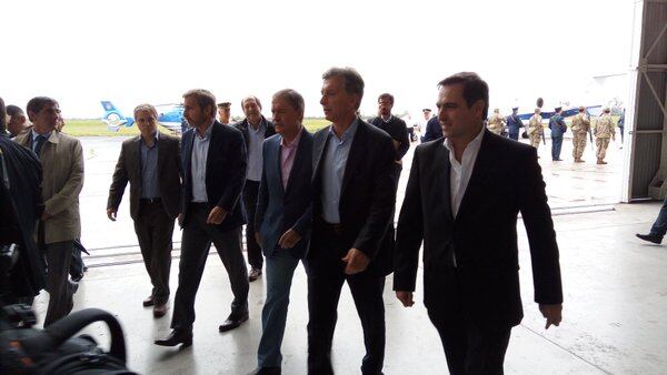 Macri fue recibido por Schiaretti y Mestre en el aeropuerto. Foto: Municipalidad de Córdoba. 