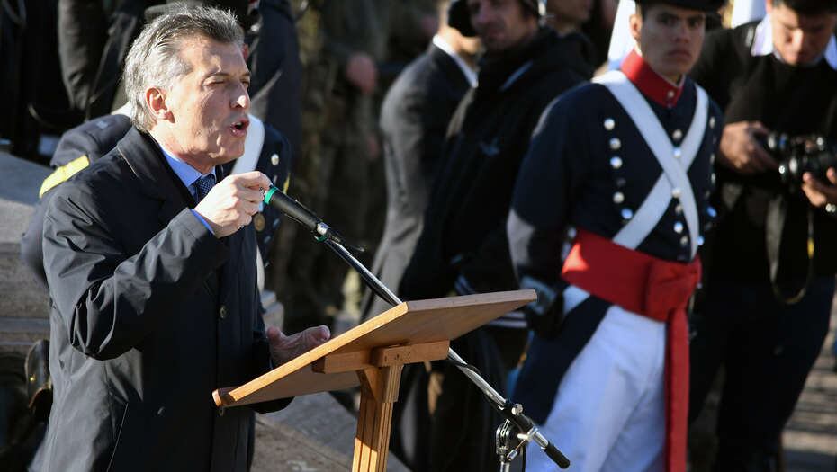 Macri habló durante el acto del Día de la Bandera en Rosario.