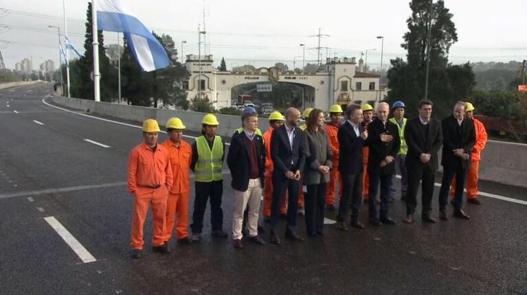 Macri inauguró una obra y se diferenció del kirchnerismo