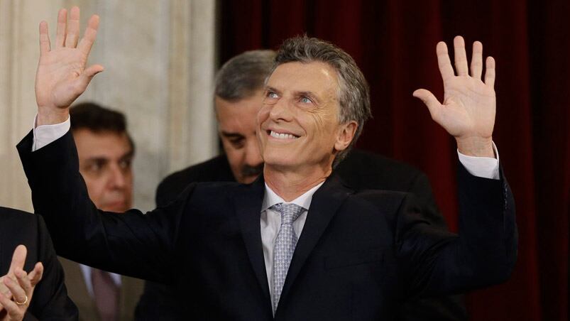 Macri juró como Presidente de la Nación en el Congreso. Foto: AP.